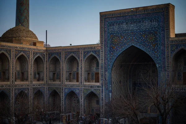 Pátio Mesquita Ásia Central Ásia Oriental Central Arquitetura Tradicional Cidade — Fotografia de Stock