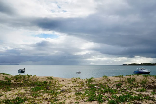 Aguas Tranquilas Más Tarde Por Tarde Playa Seisia Cabo York — Foto de Stock