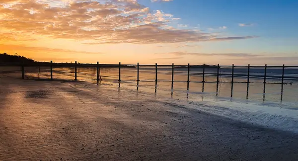Plaża Seaforth Halliday Bay Widok Plaży Obudowy Żądła Wschodzie Słońca — Zdjęcie stockowe