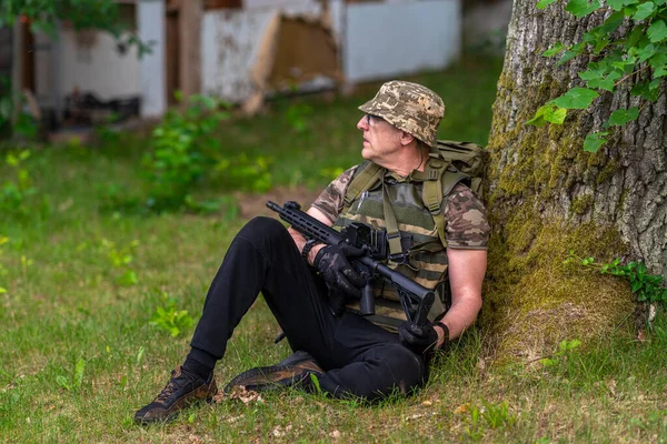 군인이나 지역을 조사한다 — 스톡 사진