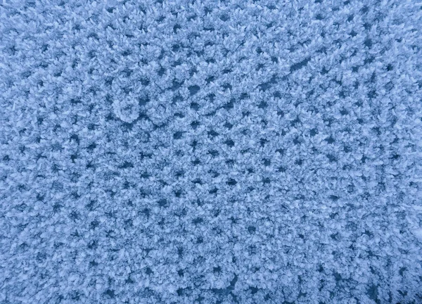 白い霜粒濃いターコイズ色のバブルラップパターンの背景 ストック画像