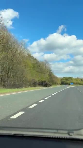 Motorway M57 England Spojené Království 2023 Skupina Demonstrantů Práva Zvířat — Stock video