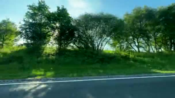 M62 Highway Inglaterra Del Norte Oeste Reino Unido 2023 Vista — Vídeos de Stock