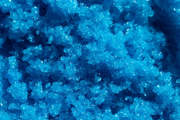 Blue Sugar Body Scrub Background Appearance Texture Cosmetic Swatch Skincare — Stock Photo, Image