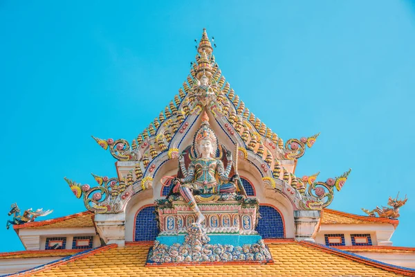 Architectuur Van Wat Pariwas Prachtige Tempel Bangkok Tempel Thailand — Stockfoto