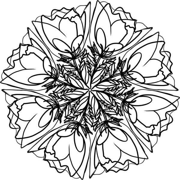 Σχέδιο Γραμμή Σκίτσο Του Τριαντάφυλλου Απομονωμένη Εικόνα Λευκό Φόντο Αφηρημένη — Φωτογραφία Αρχείου