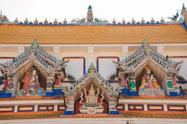 Standbeelden Tempel Mooie Tempel Bangkok Wat Pariwas Tempel Thailand — Stockfoto