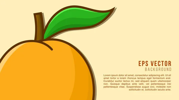 Orange Fruit Forme Fond Abstrait Eps Vecteur — Image vectorielle