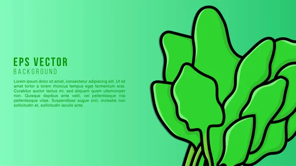 緑の野菜ライン形状背景Epsベクトル — ストックベクタ