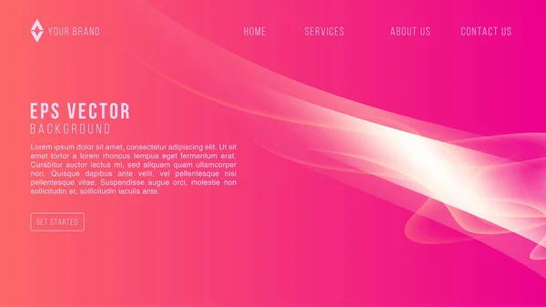 Gradient Orange Purple Web Design Abstract Background Eps Vector Website — Stock Vector