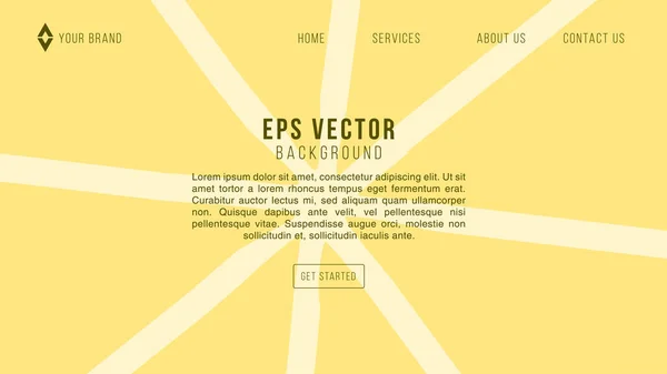 Orange Lemon Web Design Abstract Background Lemonade Eps Vetor Para — Vetor de Stock