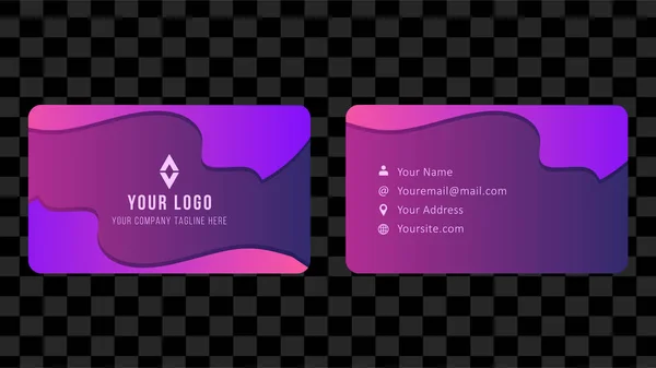 Name Card Business Card Template Design Abstract Background Eps Vector — 스톡 벡터