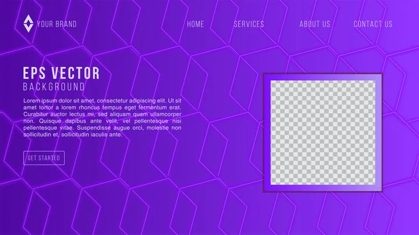 Blue Gradient Pattern Web Design Abstract Background Eps Vector Website — 스톡 벡터