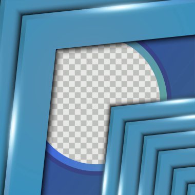 Mavi Gökyüzü Sosyal Medya Şablonu Tasarımı Soyut Parıltı Efekti Arkaplan EPS 10 Vektörü