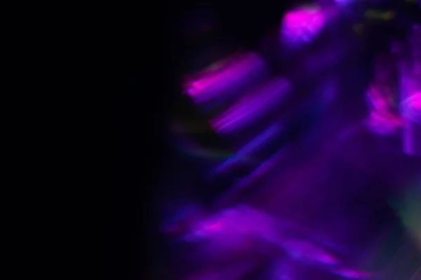Luz Neón Borrosa Superposición Bengalas Lente Brillo Fluorescente Bokeh Manchas —  Fotos de Stock