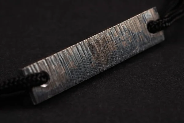 Azovstal Armband Limitierter Auflage Aus Der Letzten Portion Stahl Aus — Stockfoto