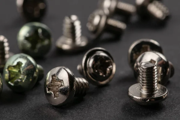 Tapping Screws Made Steel Metal Screw Iron Screw Chrome Screw — Stock Photo, Image