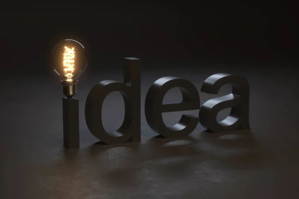 Idées Slogan Idée Lampe Électrique Faq Concept Chargement Entreprise Ampoule — Photo