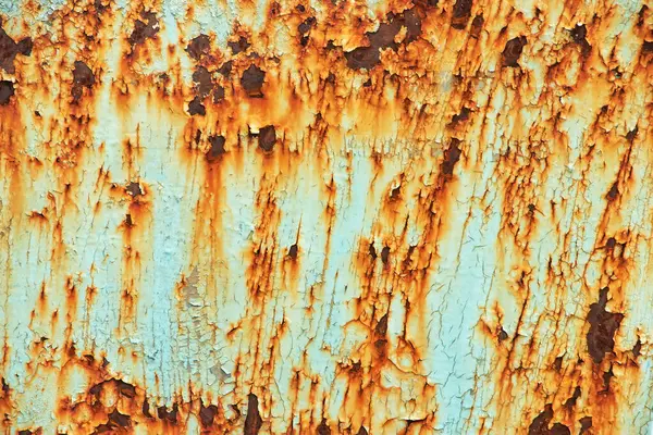 Peeling Farby Ścianie Panorama Betonowej Ściany Starą Popękaną Farbą Płatkową — Zdjęcie stockowe