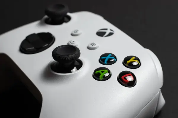 Xbox Series Game Controller Dark August 2023 Dnipro Ukraine — Stock Photo, Image