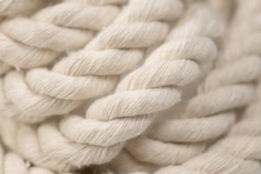 İp arka plan dokusu. Bej ip. Yaklaş..