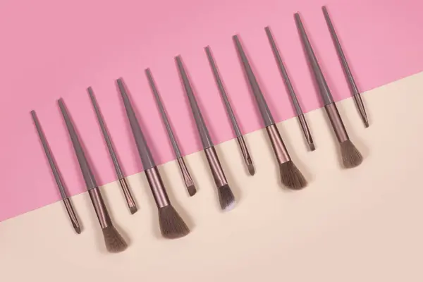 Makeup brushes max set mockup. A complete palette of makeup brushes for all occasions.