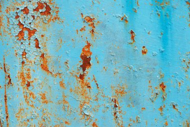 Mavi paslı metal desen arkaplanı kapat.