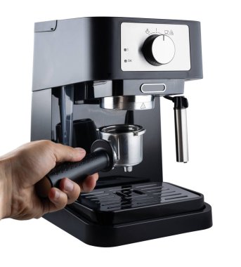 Barista Kafe kahve hazırlama servisi kavramı.