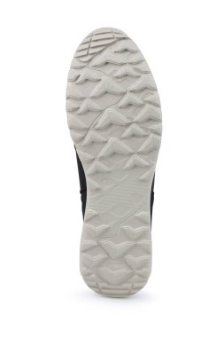 Beyaz arkaplanda beyaz çizme tabanları.