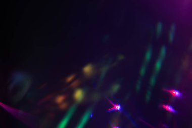 Üst üste koymak için soyut çok renkli neon sızıntısı. Işık sızıntısı koleksiyonu.