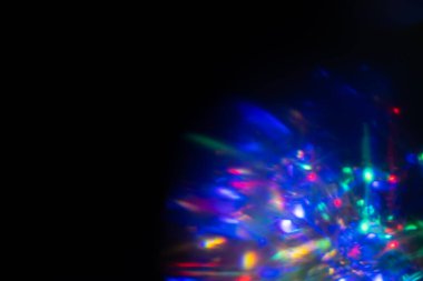 Üst üste koymak için soyut çok renkli neon sızıntısı. Işık sızıntısı koleksiyonu.