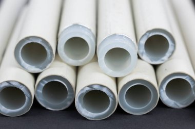 stripped polypropylene pipes for soldering, soldering pipes for water.