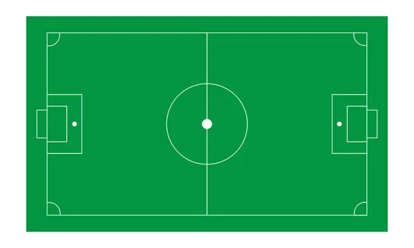 Fotbalové Hřiště Velkém Stylu Fotbalové Hřiště Ilustrace Fotbalového Hřiště — Stockový vektor