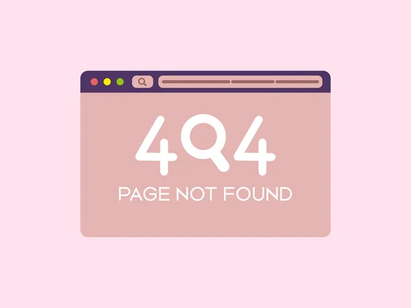 Halaman Tidak Ditemukan Desain 404 Konsep Halaman Web Galat 404 - Stok Vektor