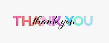 El yazısı için teşekkürler. Typography Design Inspiration. Vektör