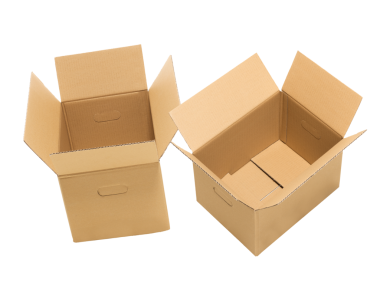 Kahverengi el işi karton kutu. karton PNG, izole