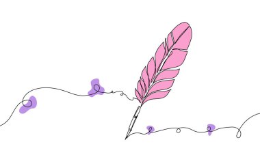 Pembe Tüy Kalem Çizgisi Çizimi