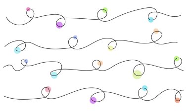 Süreklilik Biçiminde Renkli Dekoratif Satırlar