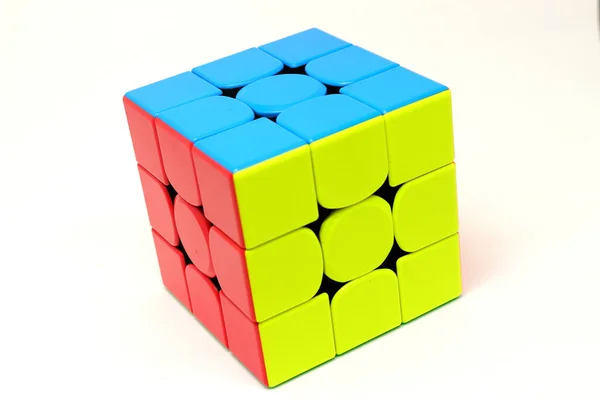 Juguete Que Todo Mundo Conoce Llamamos Cubo Rubik — Foto de Stock
