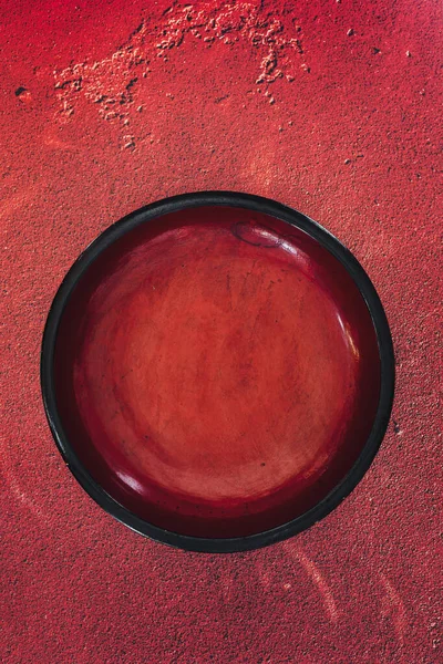 Vintage Japán Laquer Bowl Soba Tészta Vintage Fából Készült Tál — Stock Fotó