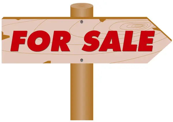 Πινακίδα Μορφή Πινακίδας Που Ανακοινώνει Πώληση — Διανυσματικό Αρχείο
