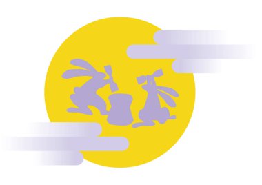 Bir tavşanın dolunayda pirinç keki yediği bir Japon geleneği.