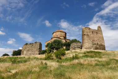 Jvari Manastırı, altıncı yüzyıl Gürcü Ortodoks Manastırı, Mtskheta, Gürcistan.