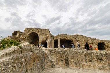Uplistsikhe mağara kasabası, Antik mağara şehri, Gori, Georgia.
