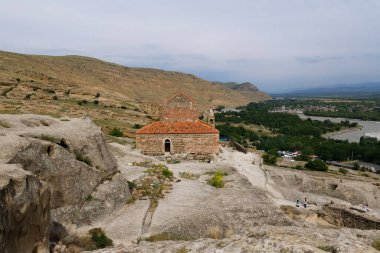 Uplistsikhe mağara kasabası, Antik mağara şehri, Gori, Georgia.