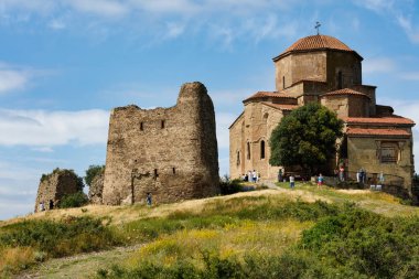 Jvari Manastırı, altıncı yüzyıl Gürcü Ortodoks Manastırı, Mtskheta, Gürcistan.