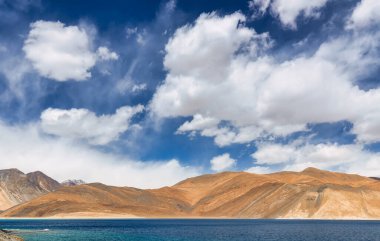 Pangong Gölü dünyanın en yüksek tuzlu su gölüdür, Pangong Tso ya da Pangong Gölü, Ladakh ve Batı Tibet 'i kapsayan ve 4225 m yükseklikte yer alan bir endorheik göldür.,