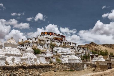 Thiksey Manastırı, Thiksey Gompa, Leh Ladakh, Jammu, Kaşmir, Hindistan