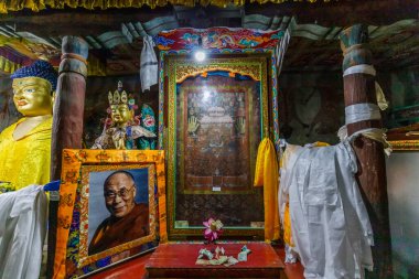 Thiksey Manastırı, Thiksey Gompa, Leh Ladakh, Jammu, Kaşmir, Hindistan, 19 Mayıs 2022