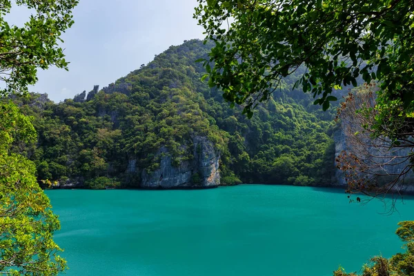 stock image beautiful lagoon,tropical paradise,Angthong national marine park, koh Samui, Suratthani, Thailand.